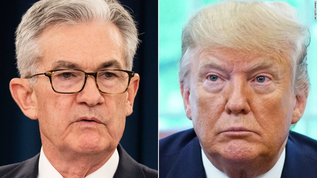 Trump Says He Will Not Remove Jay Powell from Fed Before Term Ends